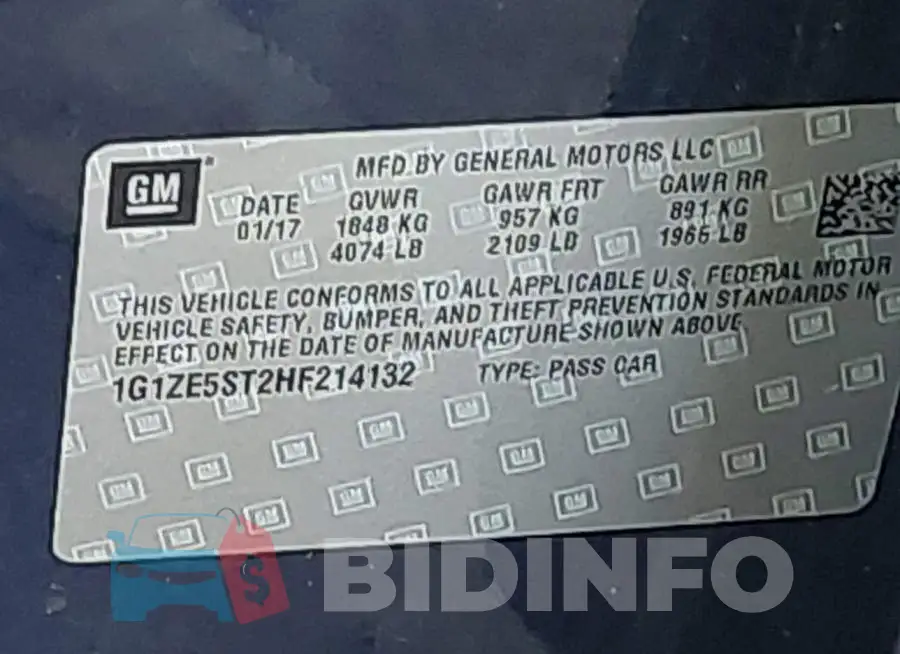 1G1ZE5ST2HF214132 Photo# 9