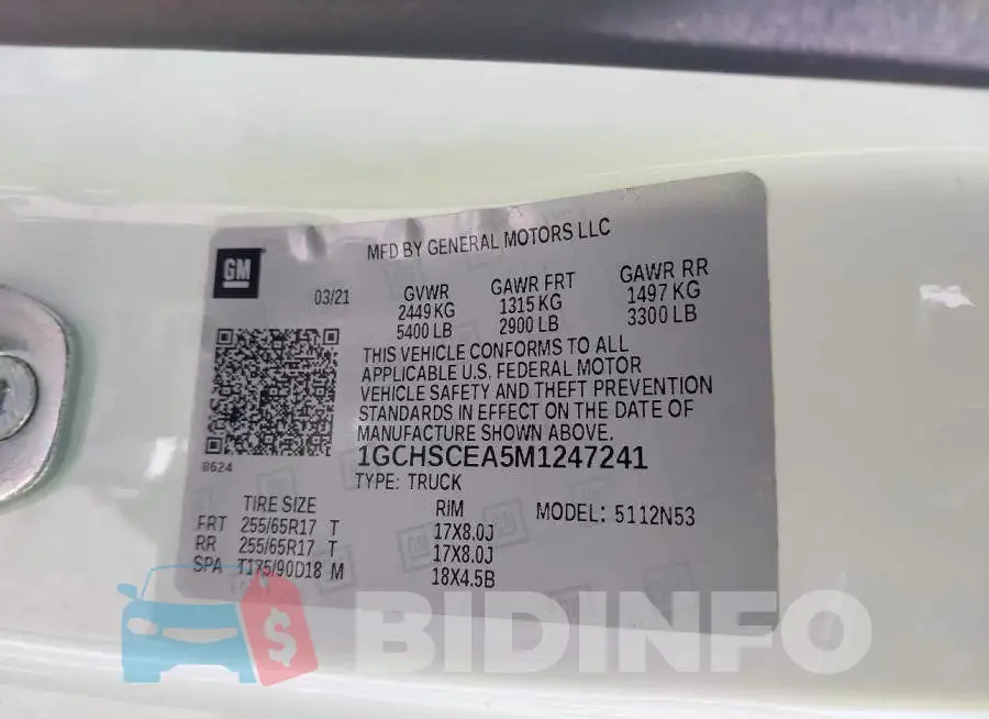 1GCHSCEA5M1247241 Photo# 9