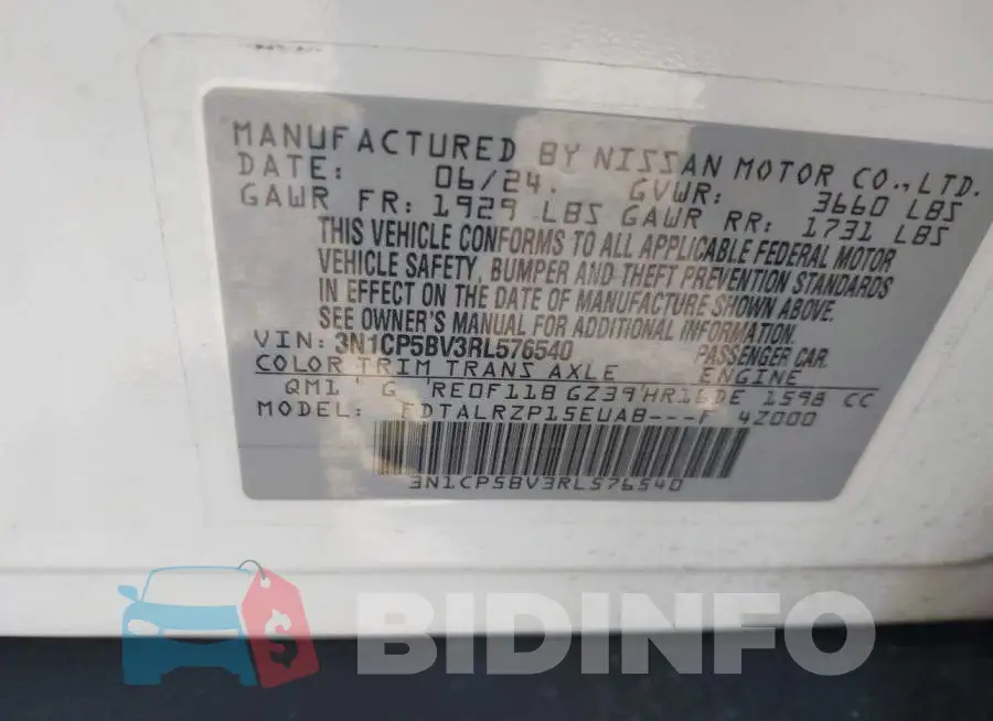 3N1CP5BV3RL576540 Photo# 9