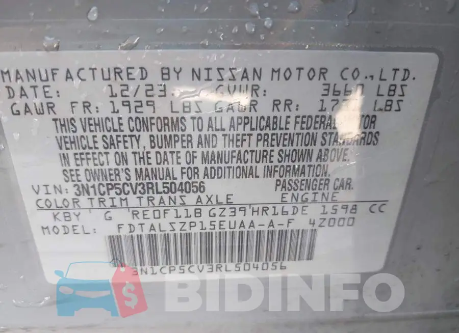 3N1CP5CV3RL504056 Photo# 9