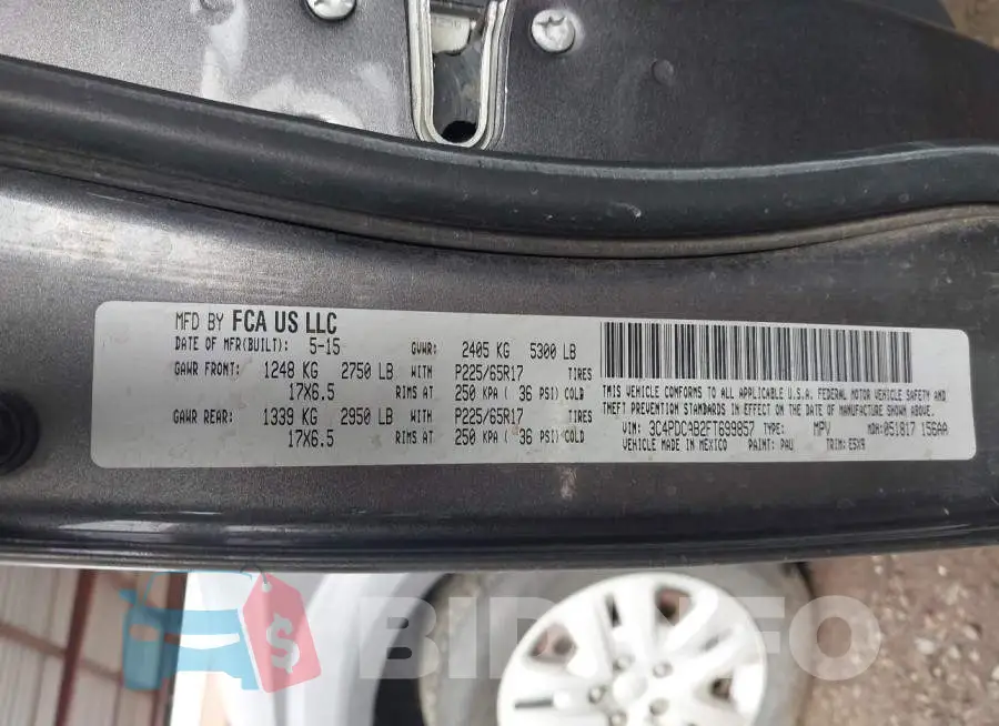 3C4PDCAB2FT699857 Photo# 9