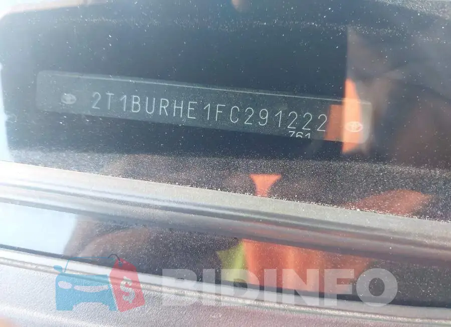 2T1BURHE1FC291222 Photo# 17