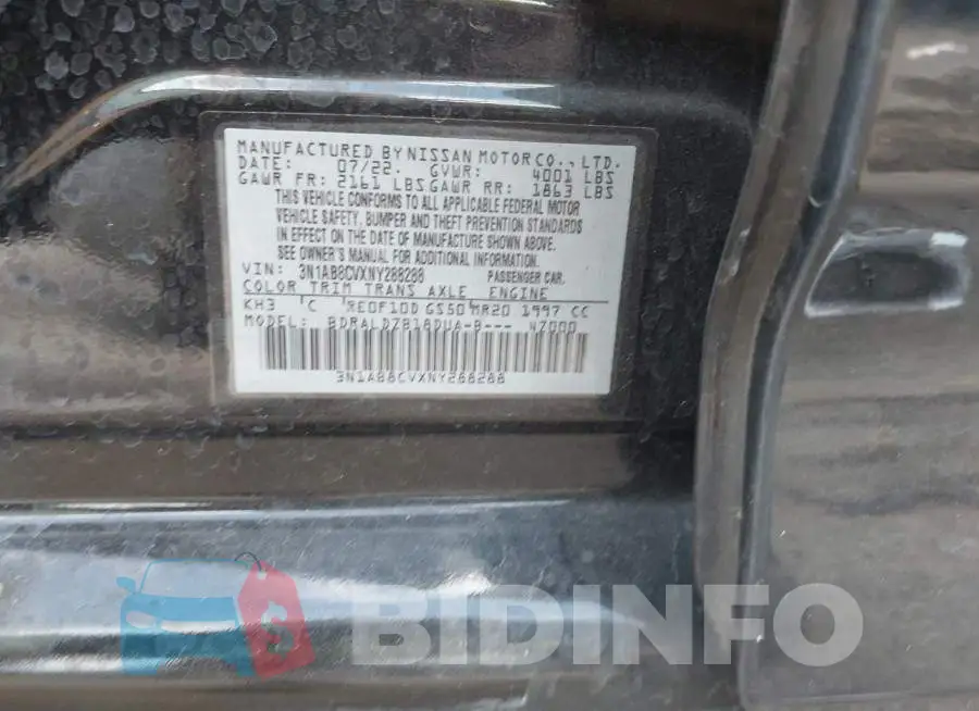 3N1AB8CVXNY288288 Photo# 9