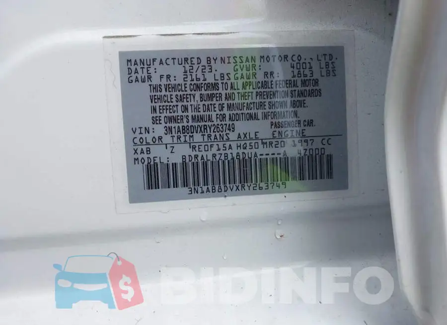 3N1AB8DVXRY263749 Photo# 9
