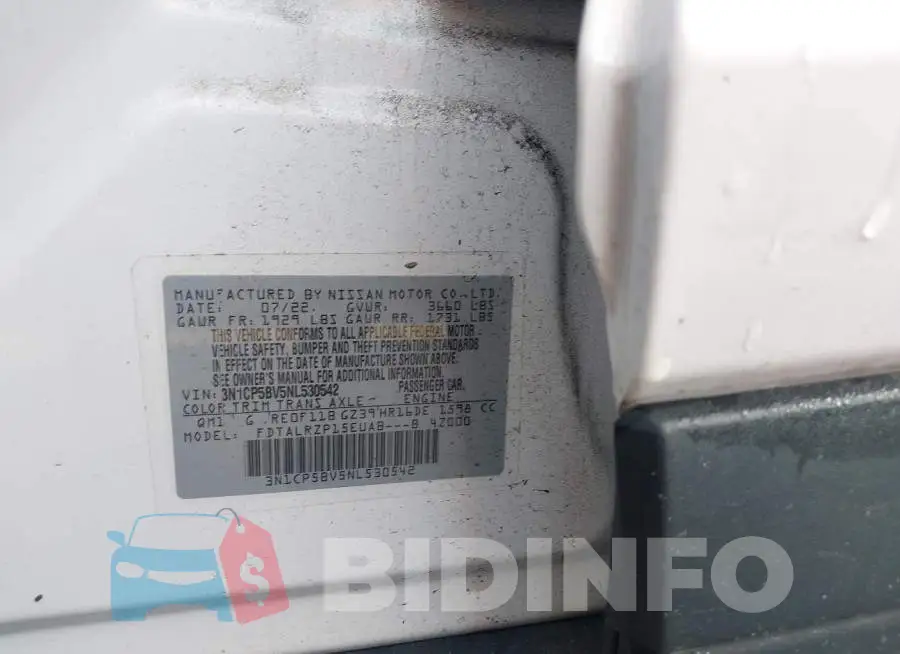 3N1CP5BV5NL530542 Photo# 9