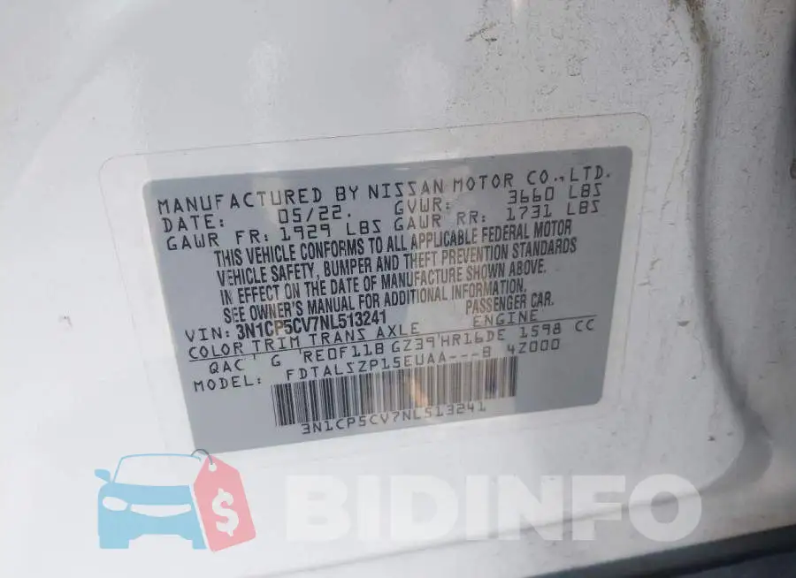 3N1CP5CV7NL513241 Photo# 9