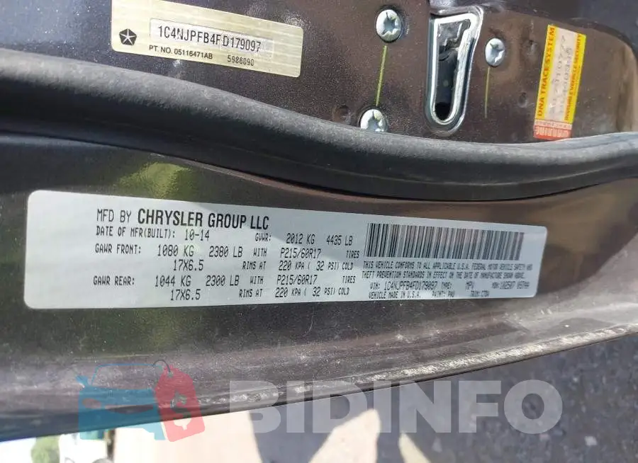1C4NJPFB4FD179097 Photo# 9
