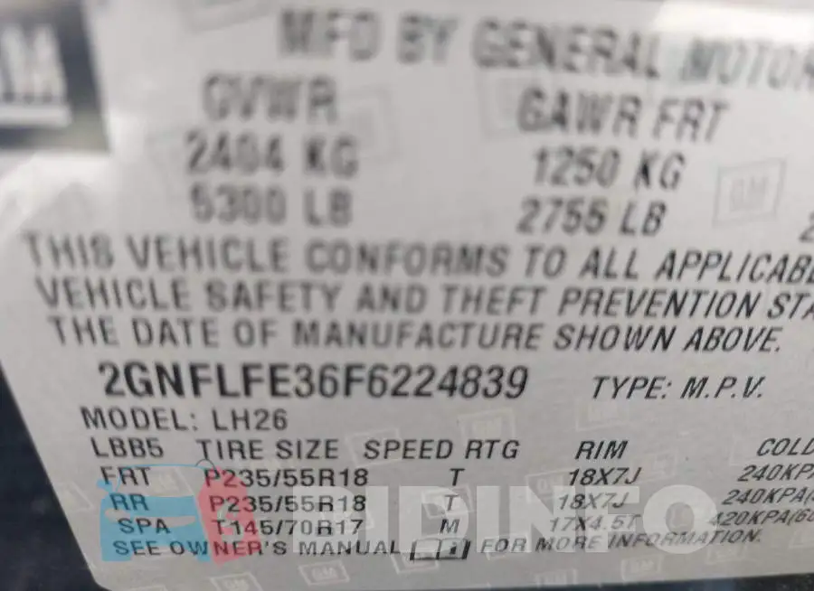 2GNFLFE36F6224839 Photo# 9