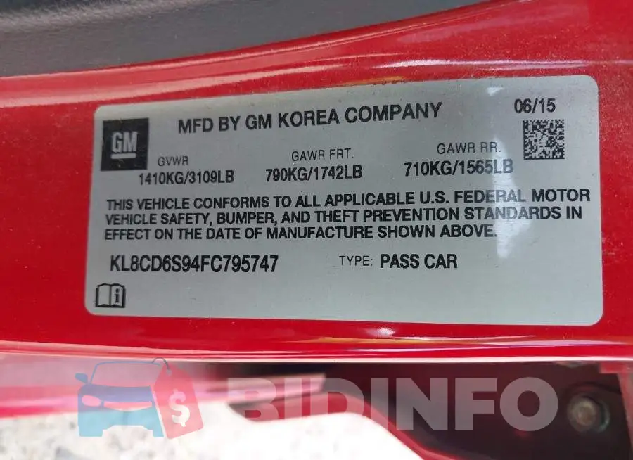 KL8CD6S94FC795747 Photo# 9