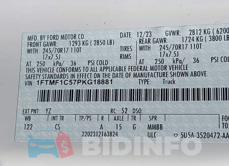 1FTMF1C57PKG18881 Photo# 9