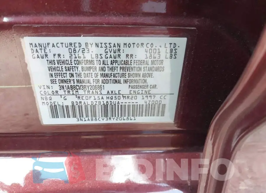 3N1AB8CV3RY206861 Photo# 9