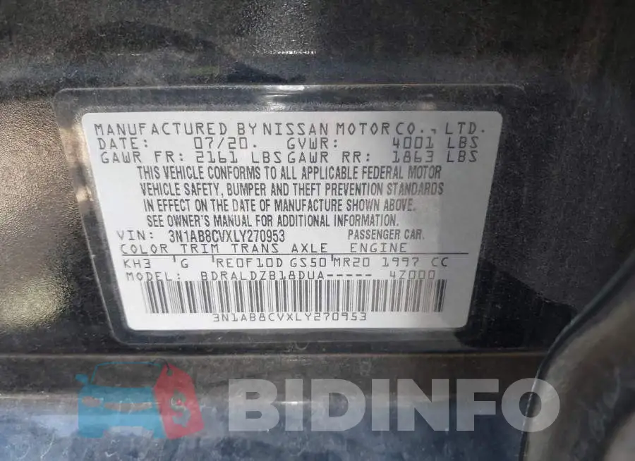 3N1AB8CVXLY270953 Photo# 9