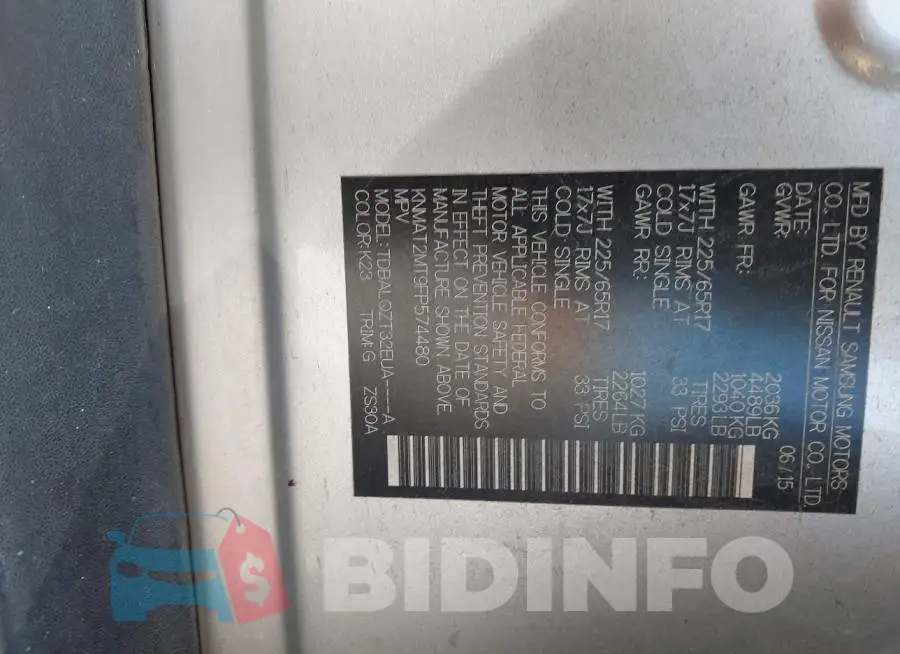 KNMAT2MT9FP574480 Photo# 9