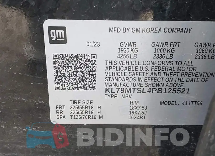 KL79MTSL4PB125521 Photo# 9
