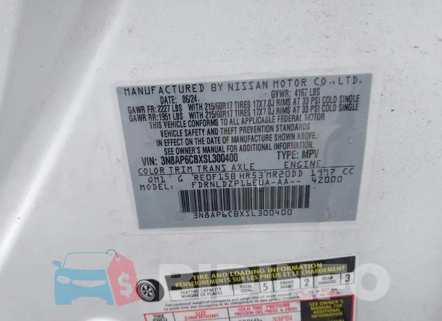 3N8AP6CBXSL300400 Photo# 9