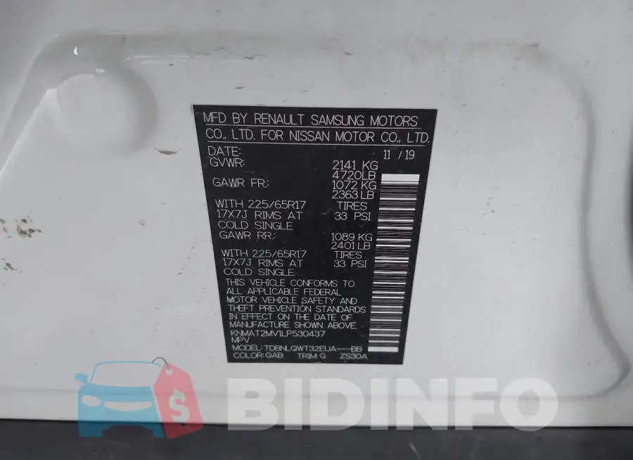 KNMAT2MV1LP530437 Photo# 9