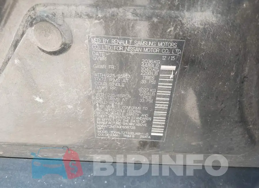 KNMAT2MT3GP638725 Photo# 9