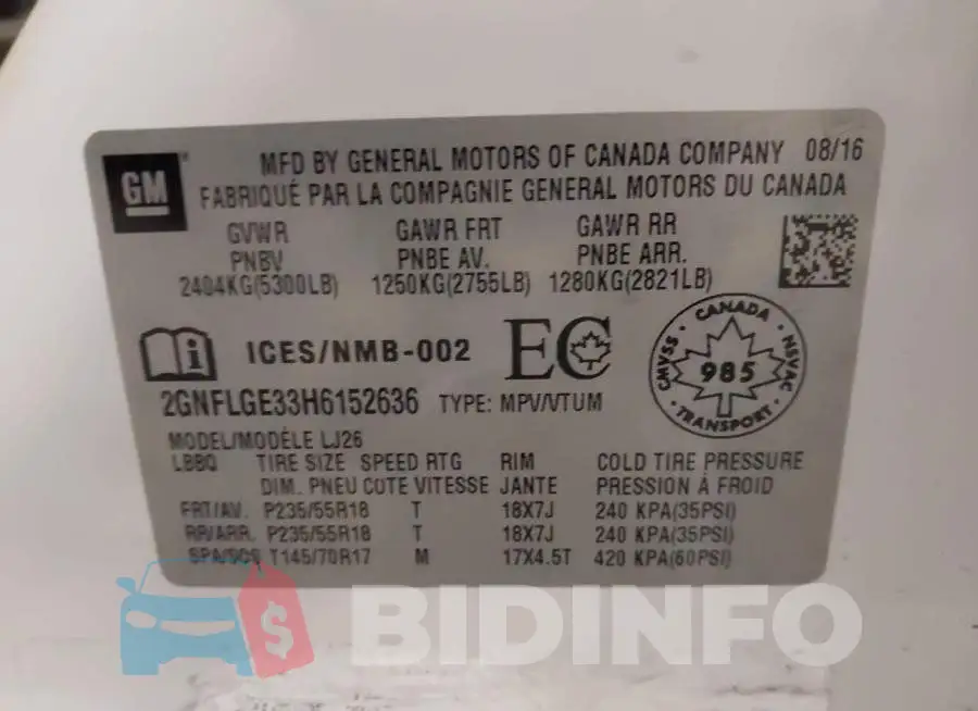 2GNFLGE33H6152636 Photo# 9