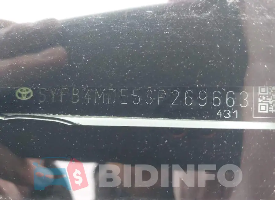 5YFB4MDE5SP269663 Photo# 9