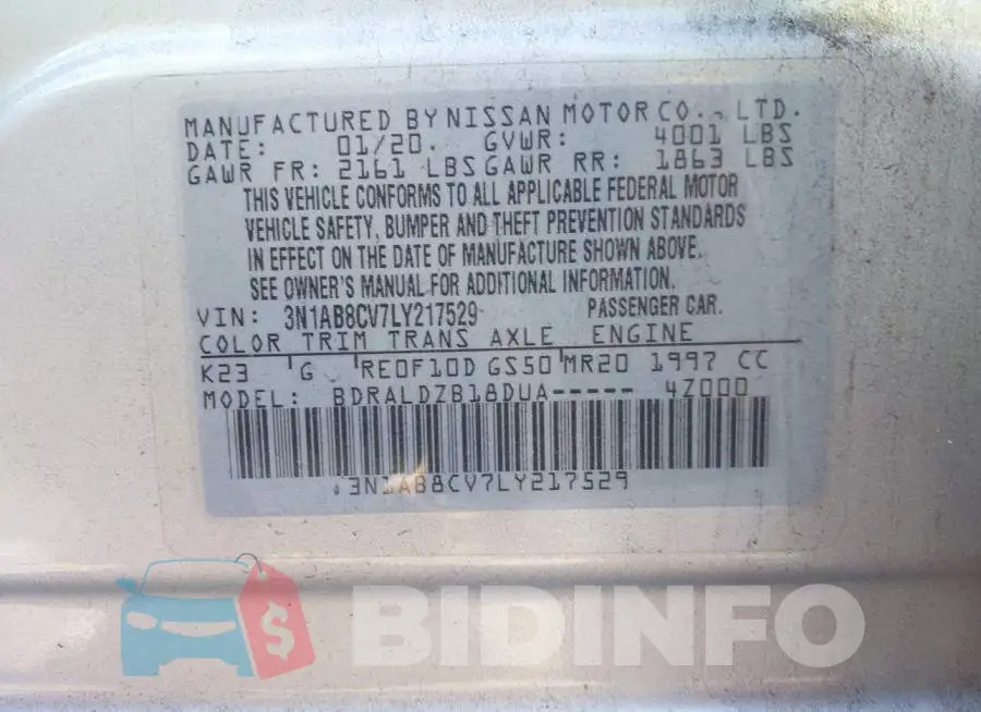 3N1AB8CV7LY217529 Photo# 9