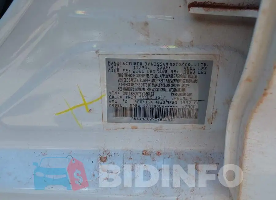 3N1AB8CV7SY266423 Photo# 9