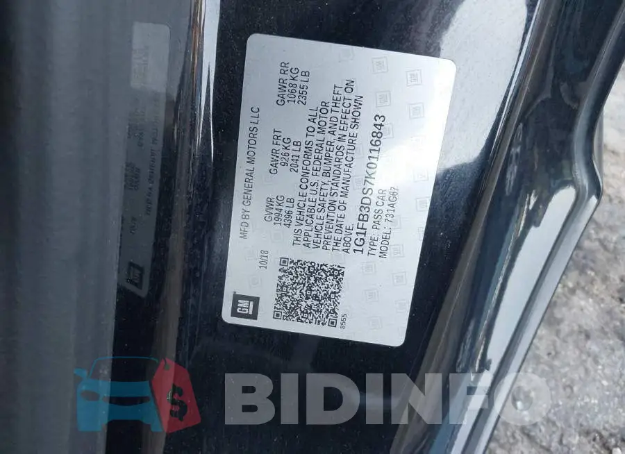 1G1FB3DS7K0116843 Photo# 9