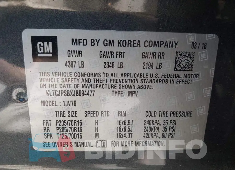 KL7CJPSBXJB684477 Photo# 9