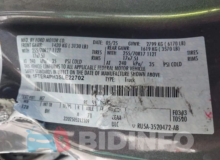 1FTER4PH3SLE22702 Photo# 9