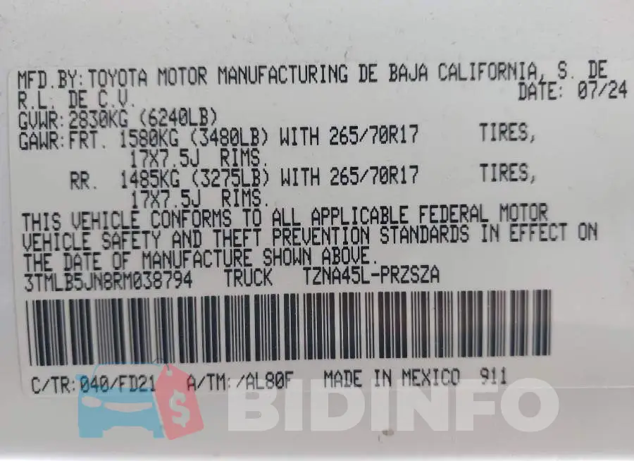 3TMLB5JN8RM038794 Photo# 9