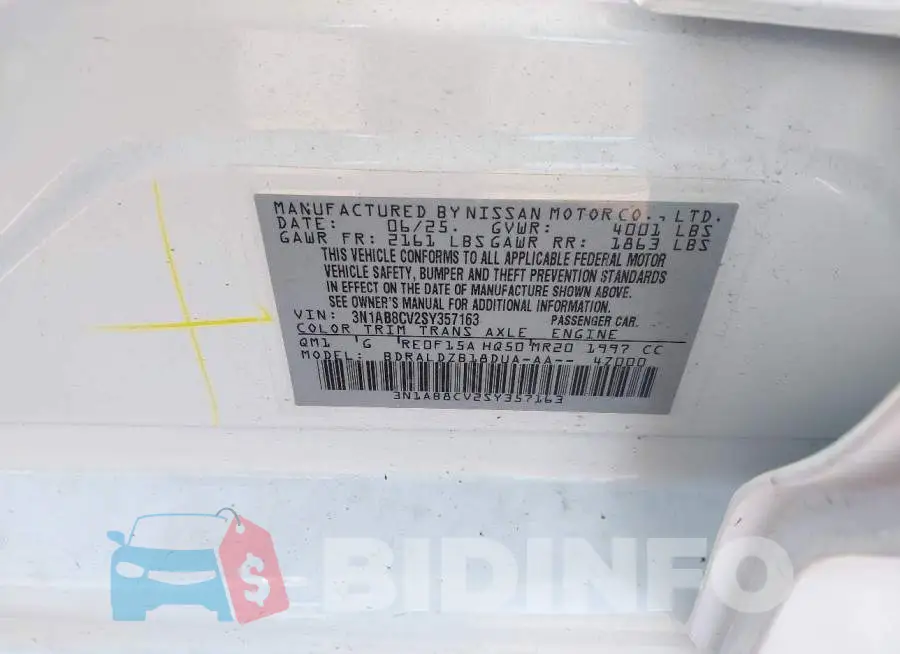 3N1AB8CV2SY357163 Photo# 9