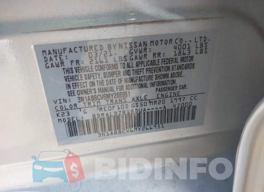 3N1AB8CV6MY266951 Photo# 9