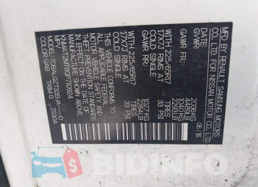KNMAT2MT8GP710924 Photo# 9