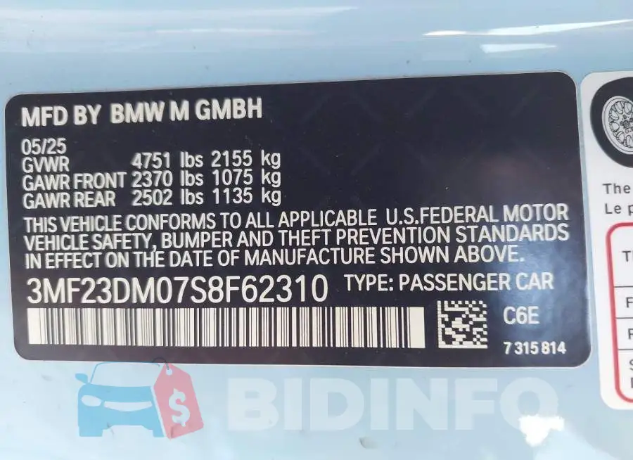 3MF23DM07S8F62310 Photo# 9