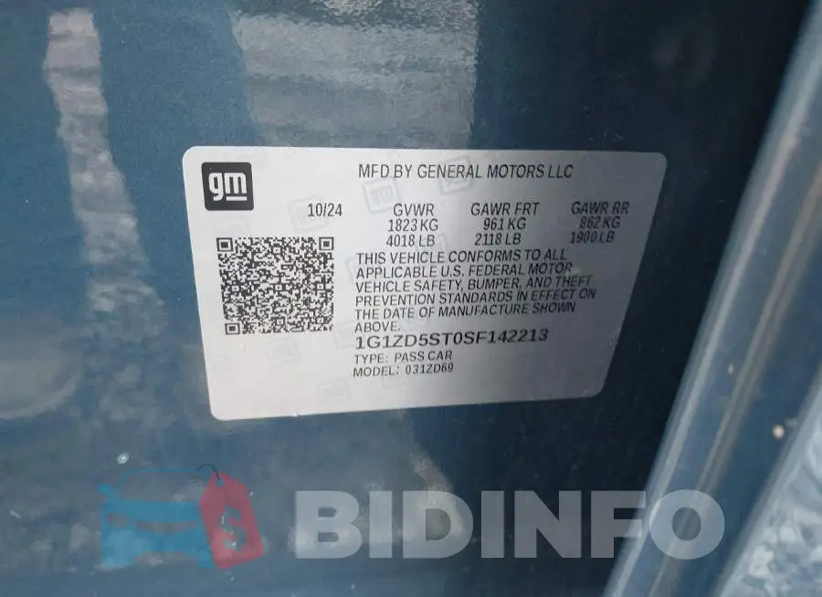 1G1ZD5ST0SF142213 Photo# 9
