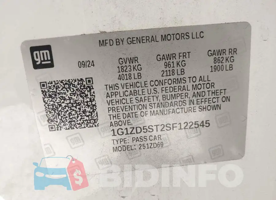 1G1ZD5ST2SF122545 Photo# 9