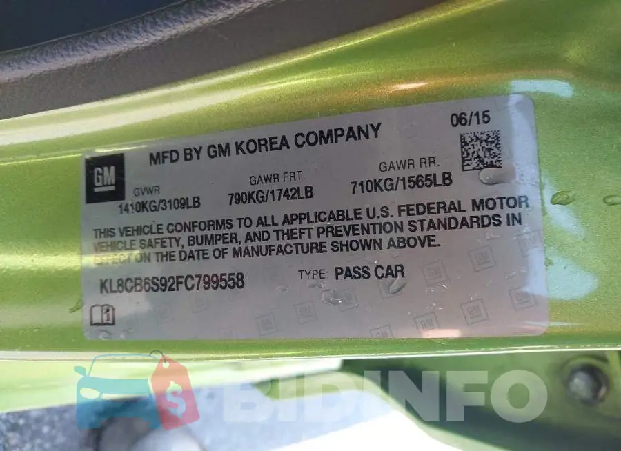 KL8CB6S92FC799558 Photo# 9