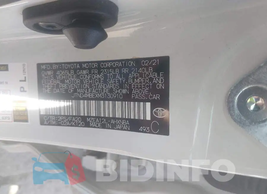 JTND4MBEXM3130910 Photo# 9
