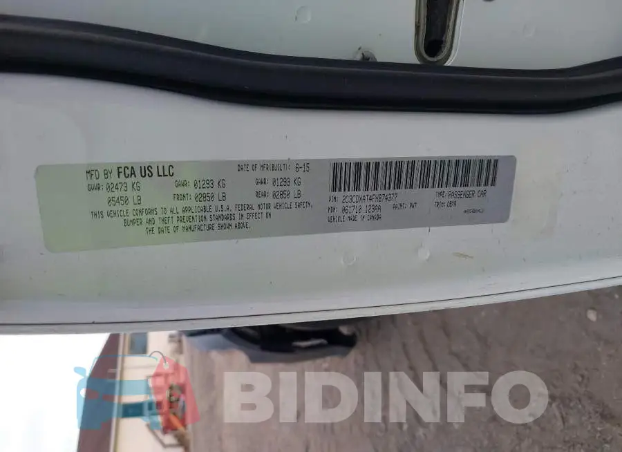 2C3CDXAT4FH874377 Photo# 9