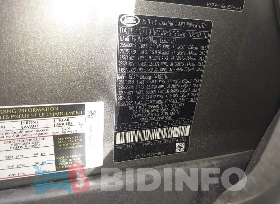 SALRU2RV9L2427006 Photo# 9