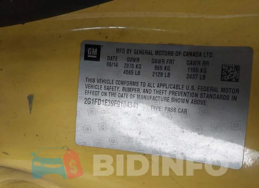 2G1FD1E39F9104341 Photo# 9