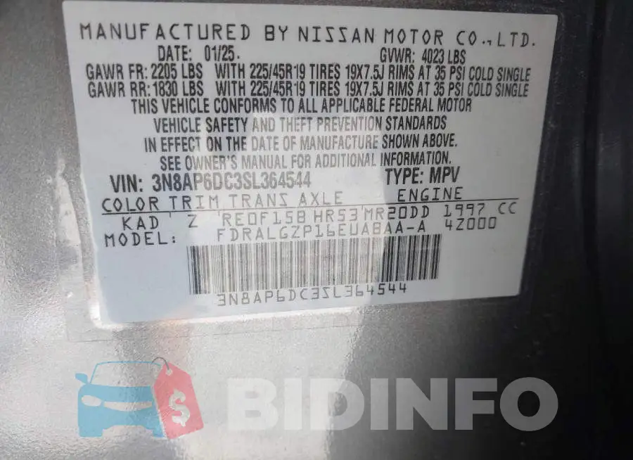 3N8AP6DC3SL364544 Photo# 9