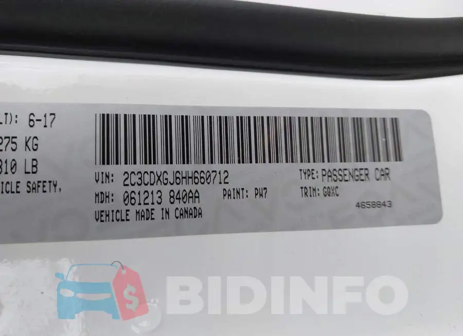 2C3CDXGJ6HH660712 Photo# 9