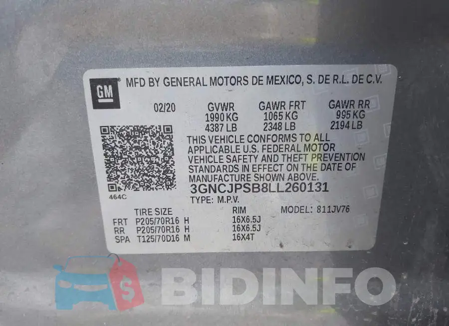 3GNCJPSB8LL260131 Photo# 9