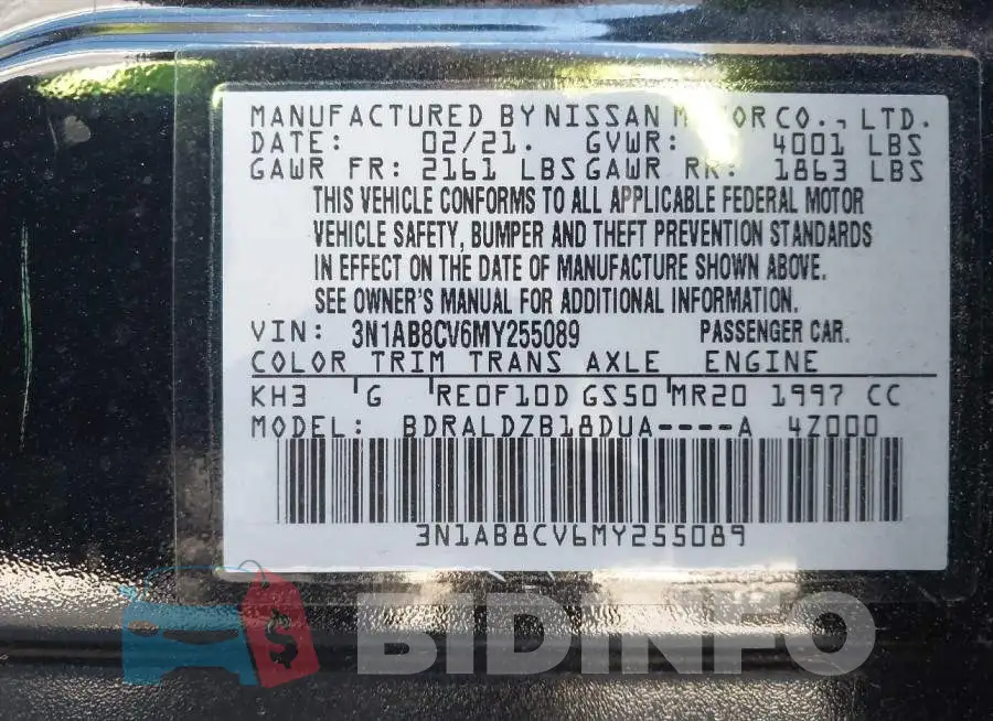 3N1AB8CV6MY255089 Photo# 9