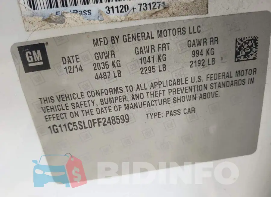 1G11C5SL0FF248599 Photo# 9
