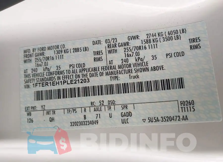 1FTER1EH1PLE21203 Photo# 9