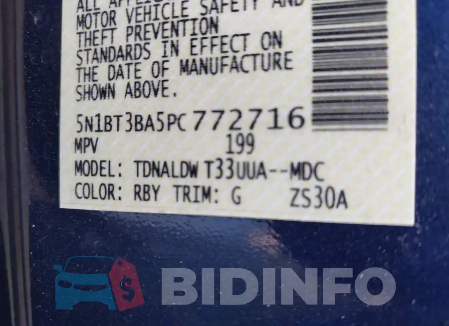 5N1BT3BA5PC772716 Photo# 9