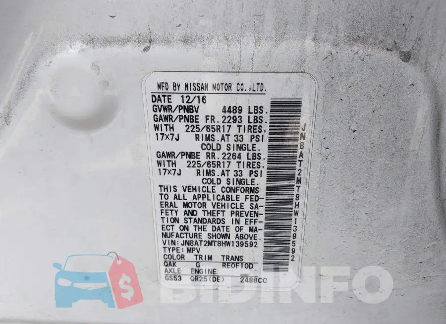 JN8AT2MT8HW139592 Photo# 9