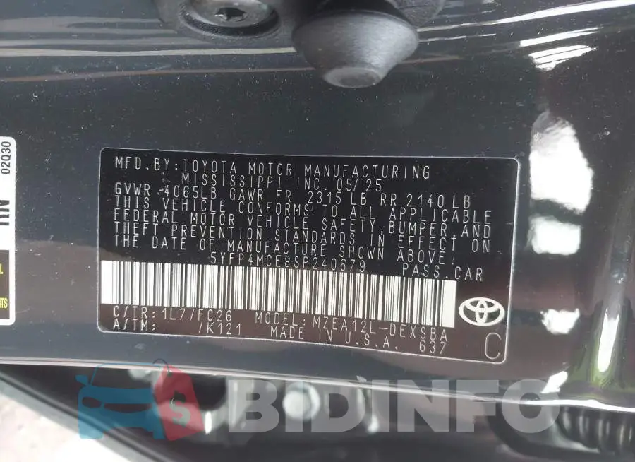 5YFP4MCE8SP240679 Photo# 9
