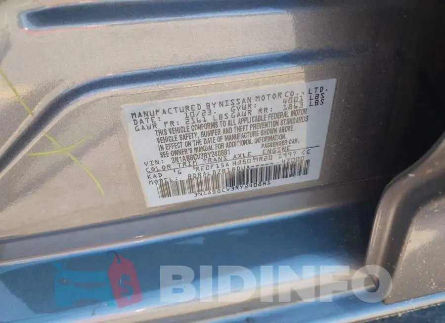 3N1AB8CV3RY240881 Photo# 9
